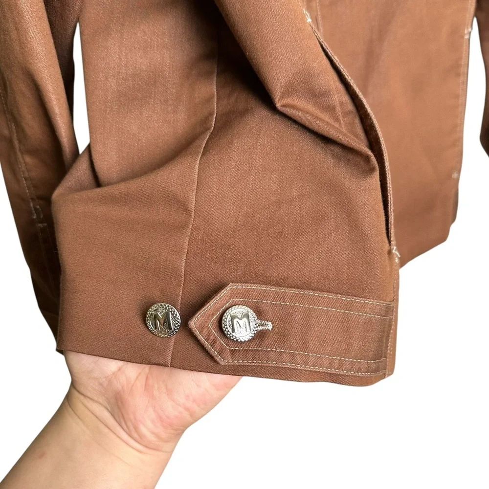 Bob Mackie Wearable Art Women's XL Matching Set Embroidered Jacket Pants Wetern - Picture 9 of 15